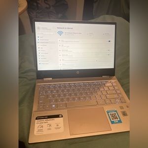 HP pavilion x360 laptop used works like new. Touchscreen and great computer